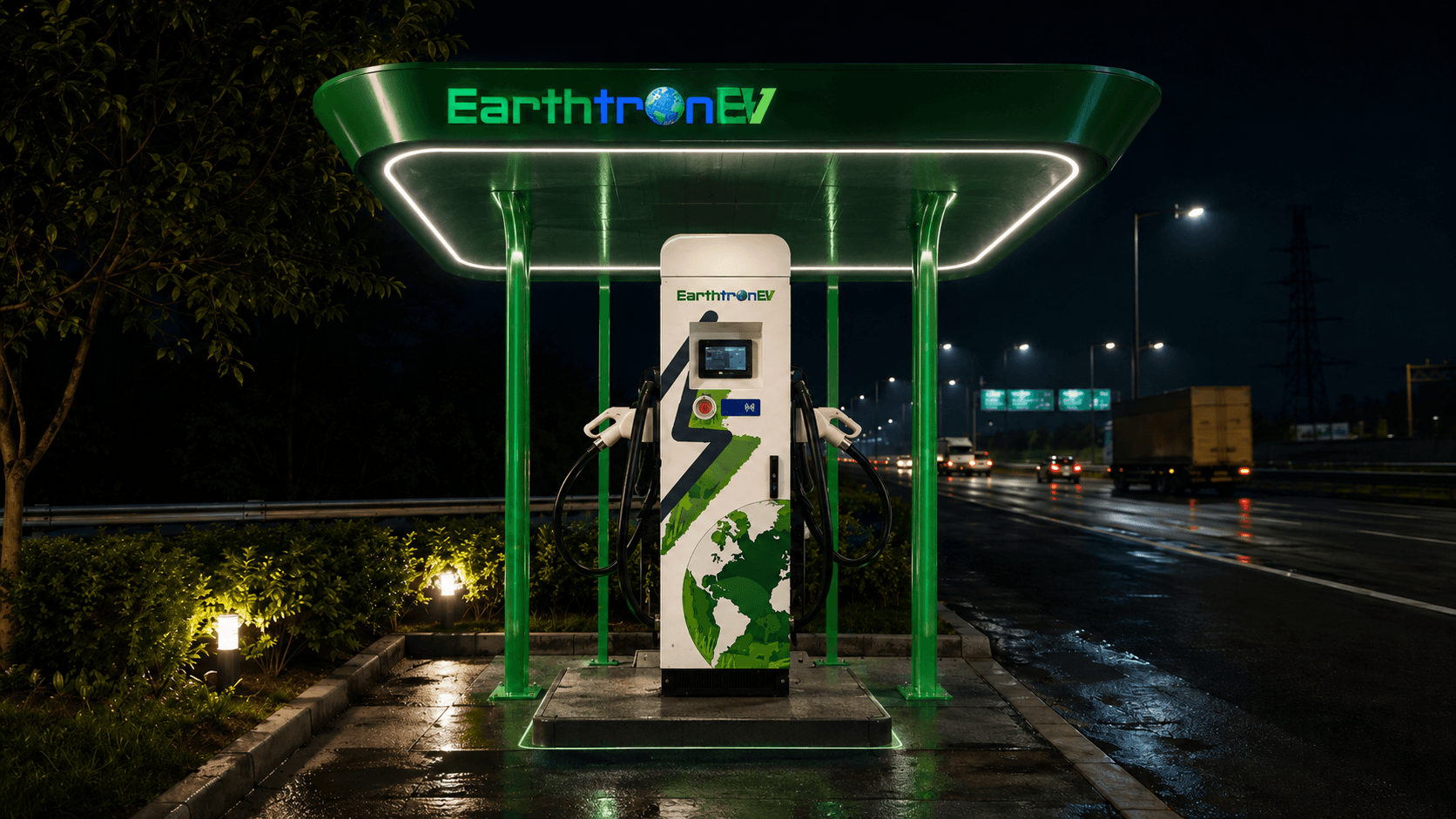 EarthtronEV modern charging station