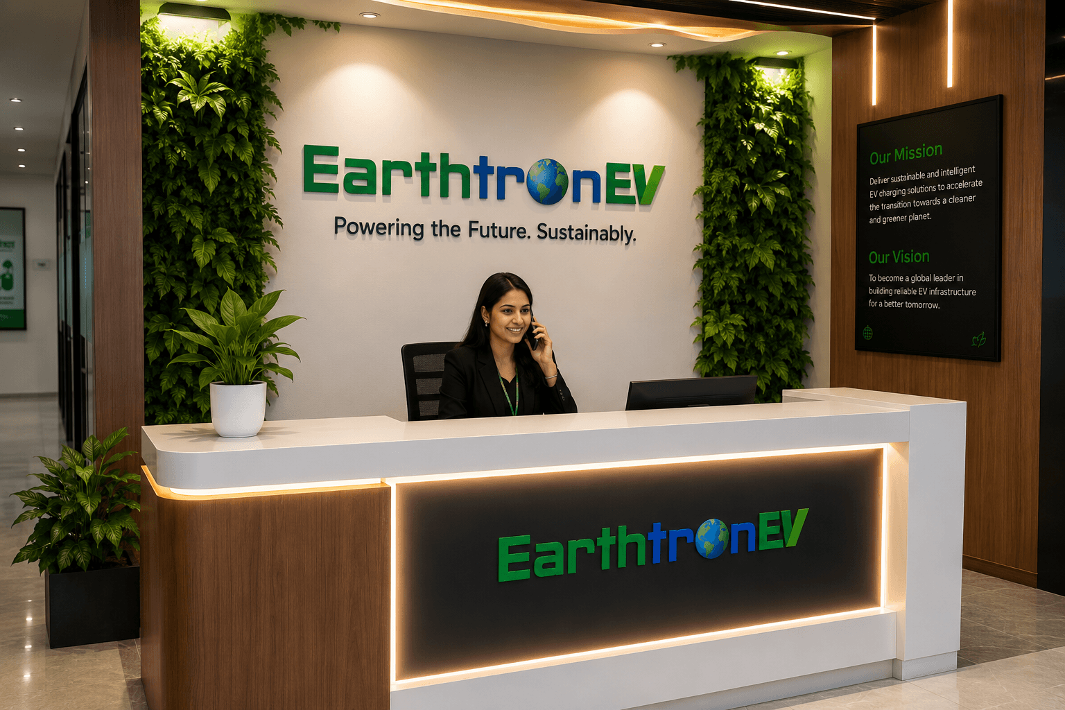 EarthtronEV front desk